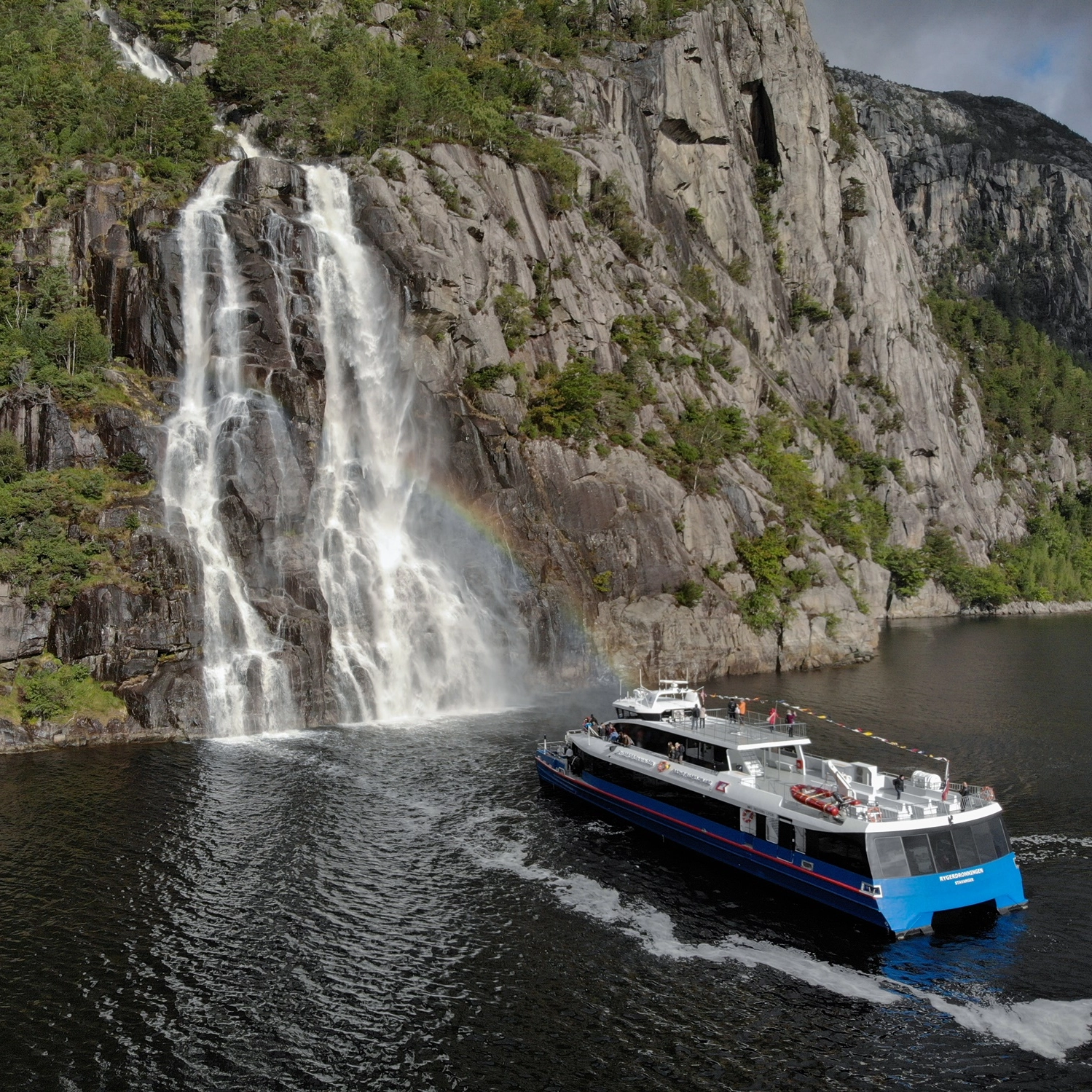 Lysefjorden and Preikestolen Fjord cruise from Stavanger - runs to Hengjanefossen - activities in Stavanger, Norway