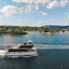 Dinner cruise on the Oslofjord with a silent hybrid boat - a sunny day on the fjord - Oslo, Norwegen