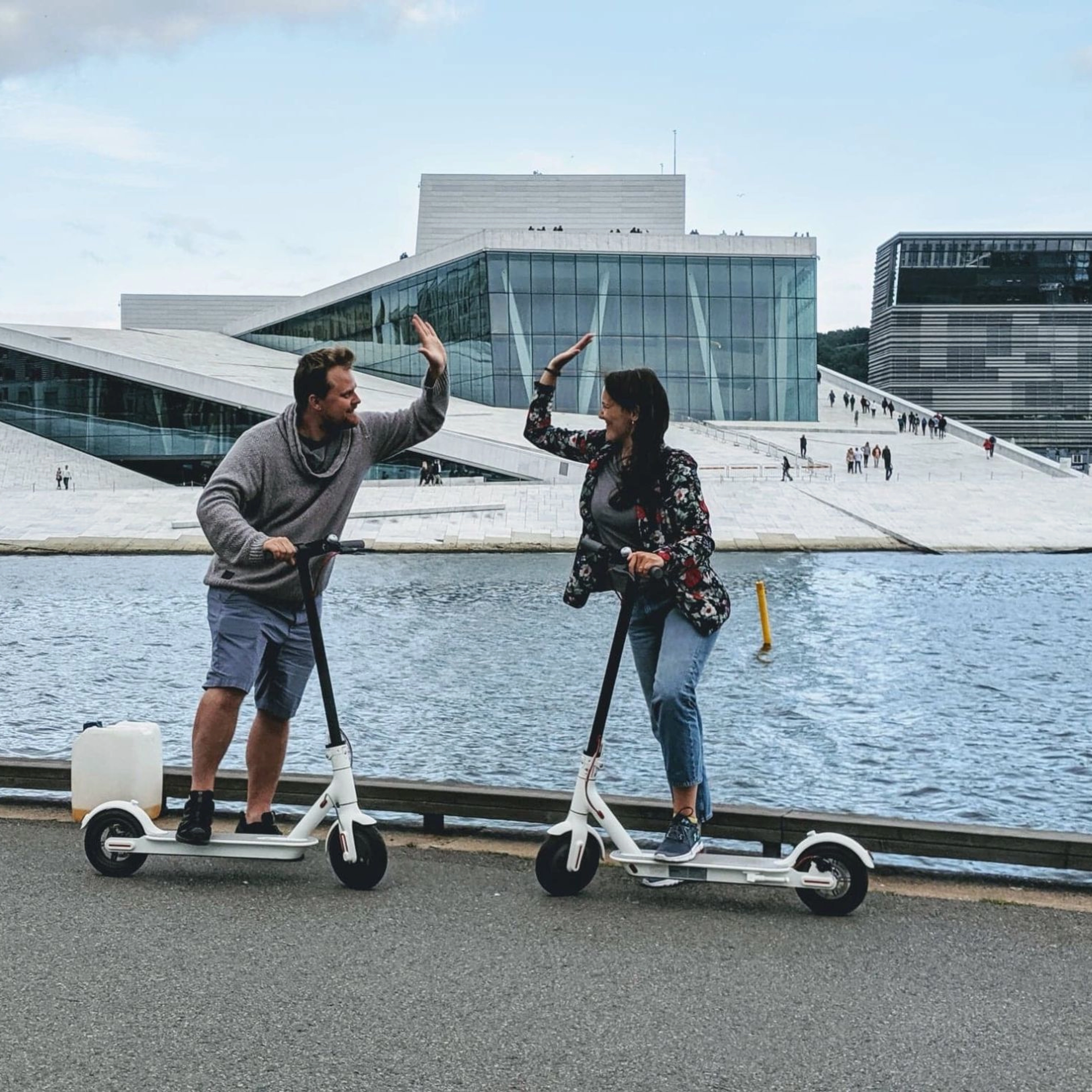 Guided E-scooter tour in Oslo, high five - Things to do in Oslo, Norway