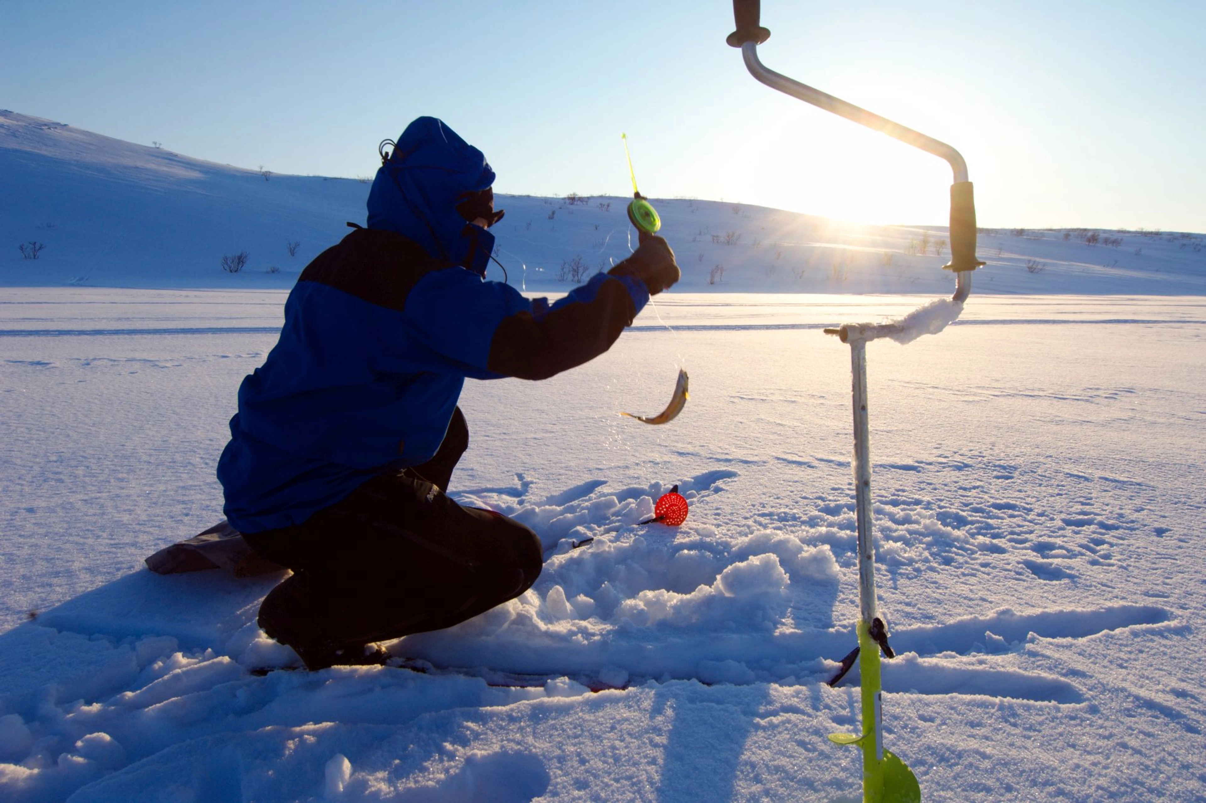 Ice fishing - Nothern Norway