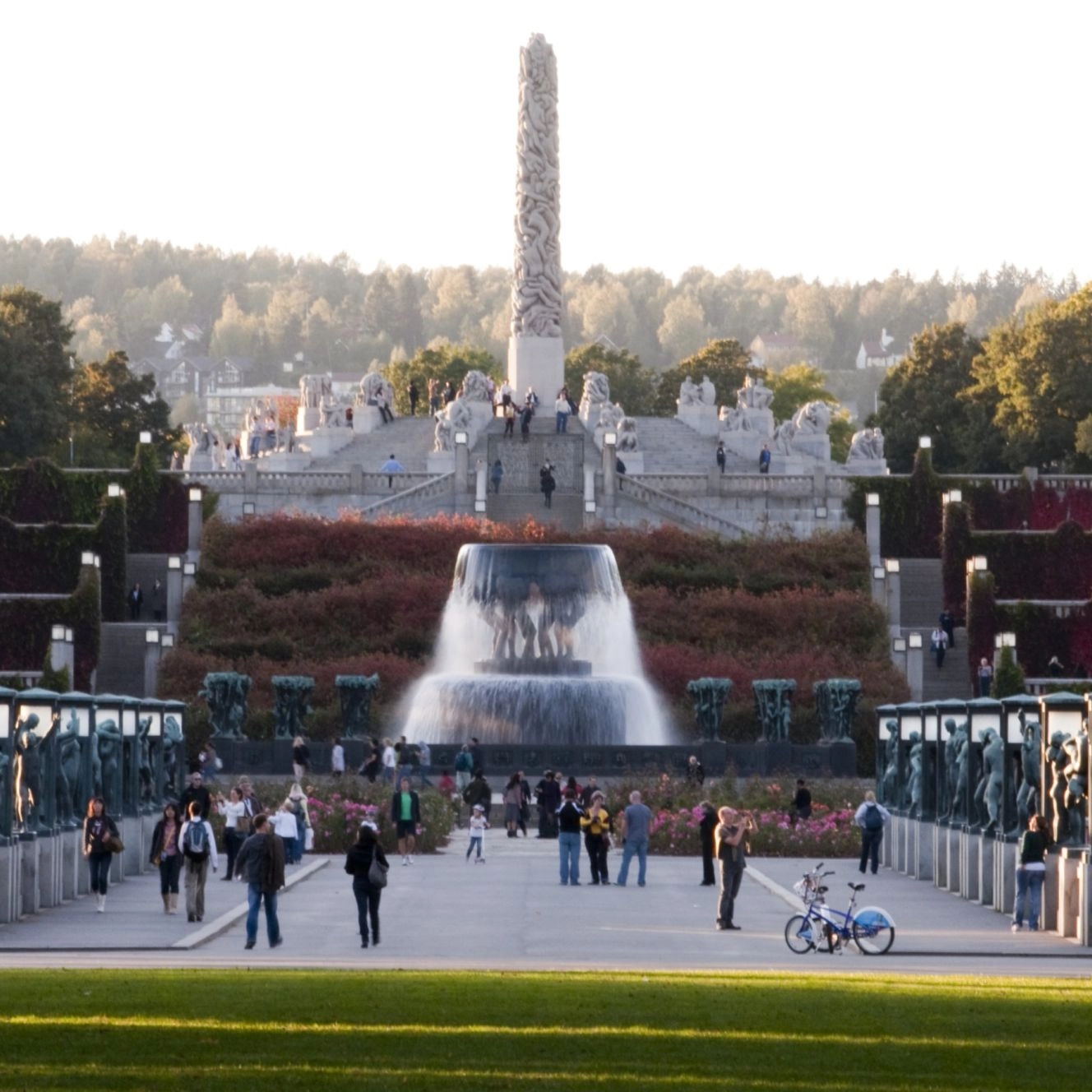 Oslo highlights guided bike tour Things to do in Oslo - Oslo Highlights Bike Tour with guide, Frognerparken in Oslo, Norway