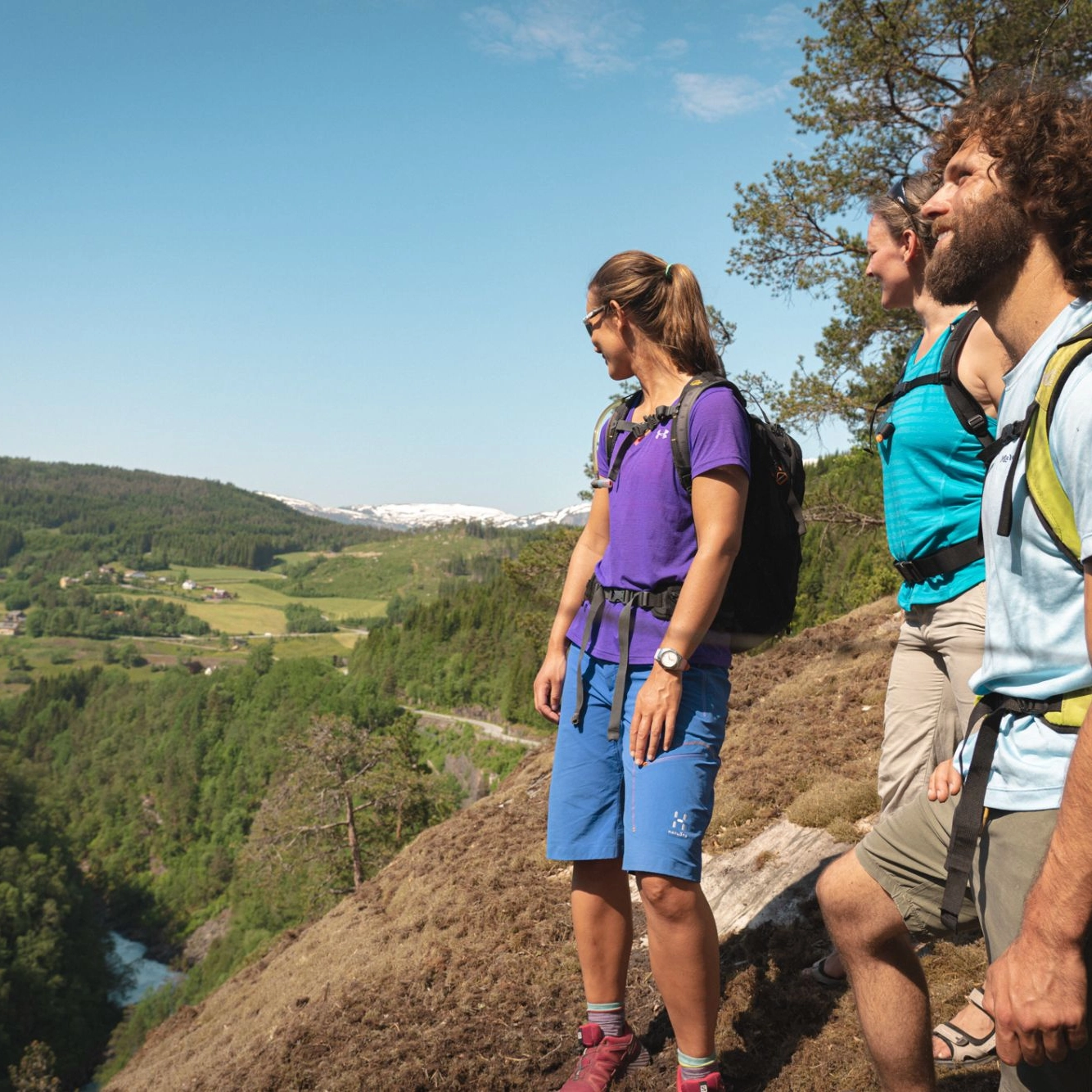 Tolle Aussicht auf der Wanderung nach Sverrestigen - Voss, Norwegen