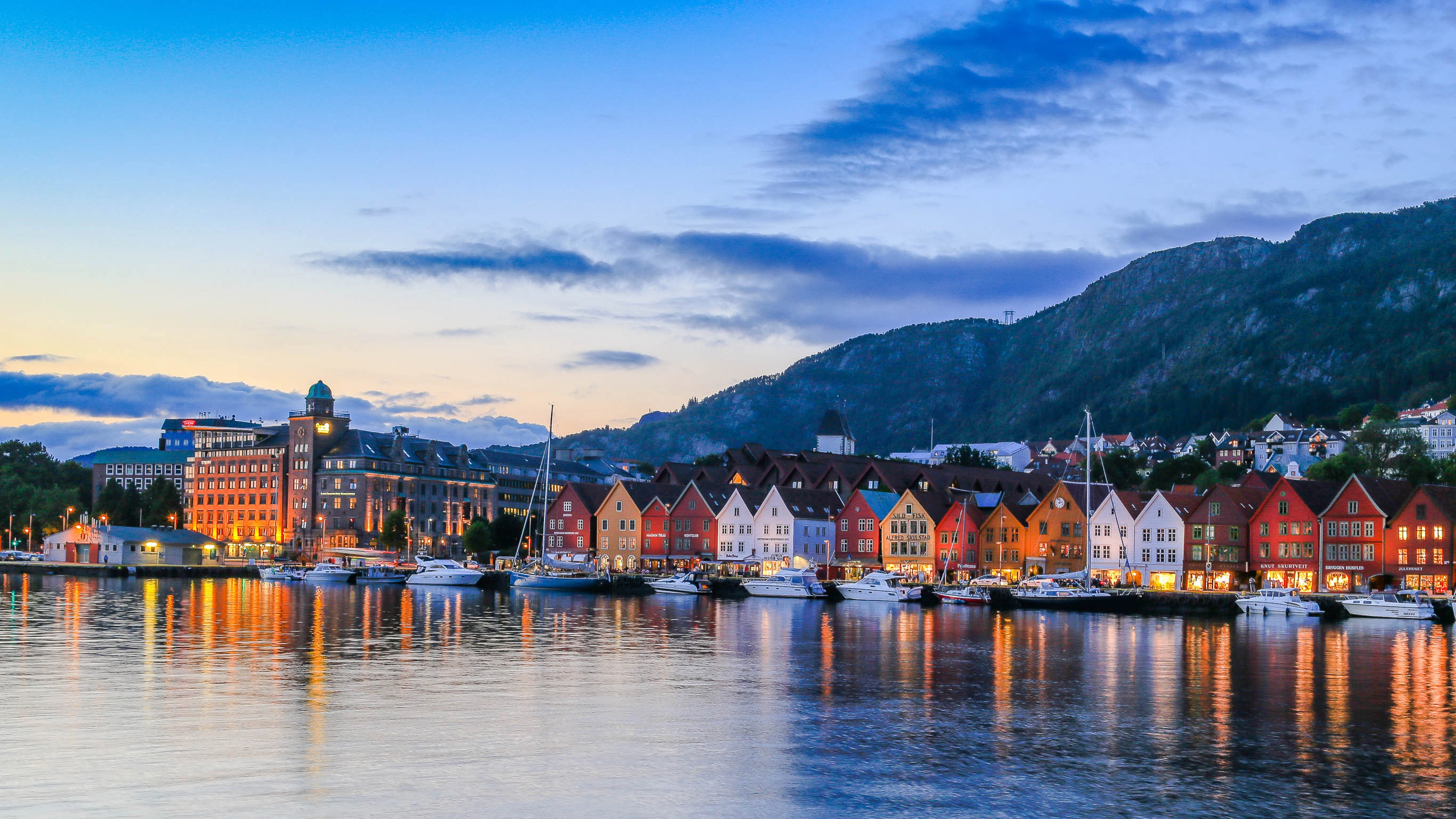 Der Hafen in Bergen - Bergen, Norwegen