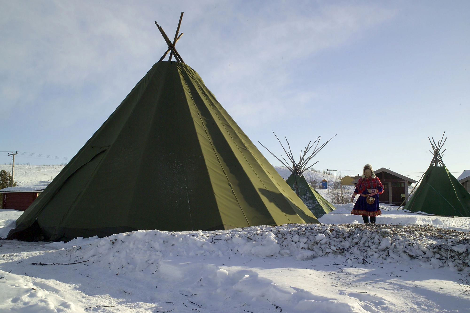Sami tent on the Finnmarksvidda  - Norway