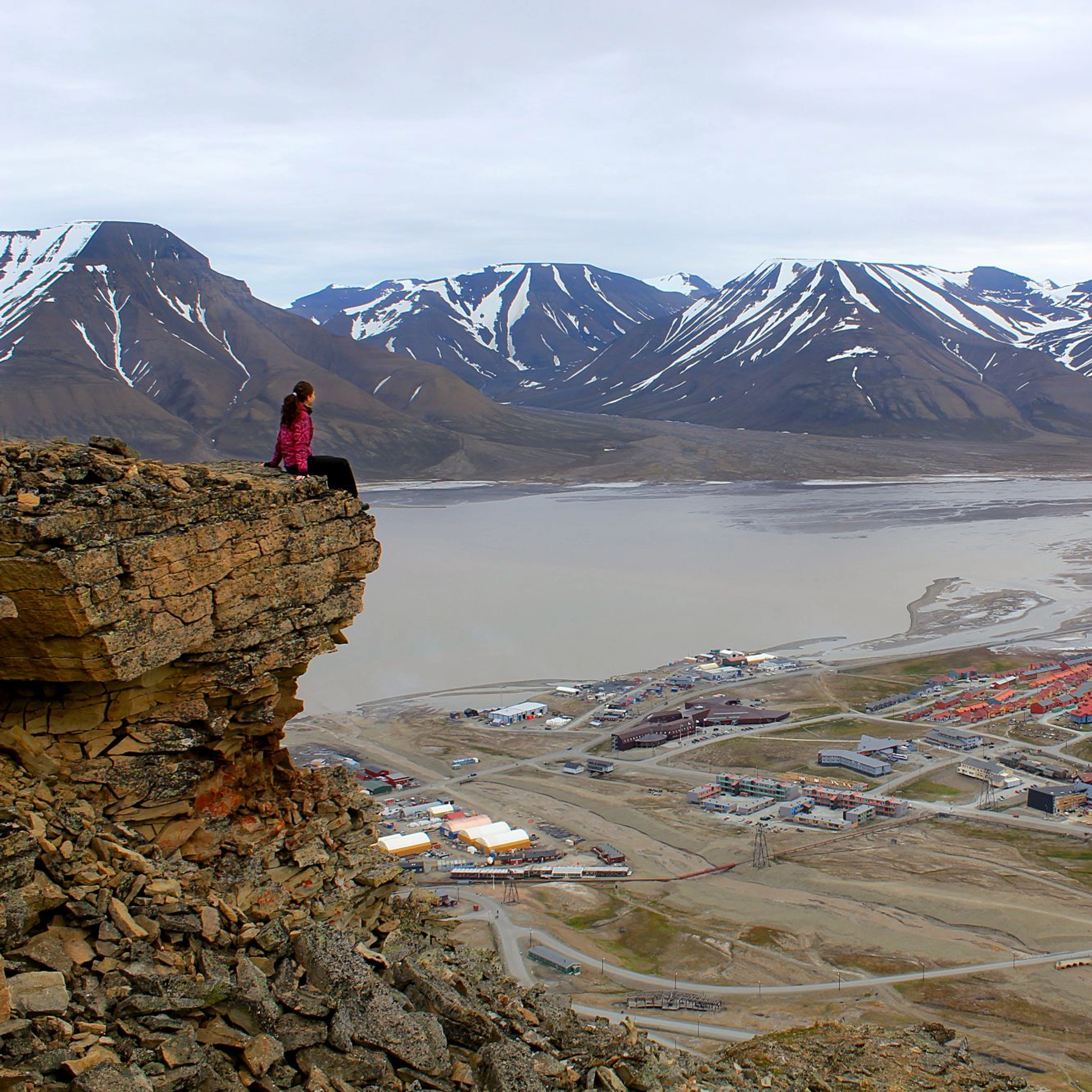 View of Longyearbyen - Svalbard, Norway
