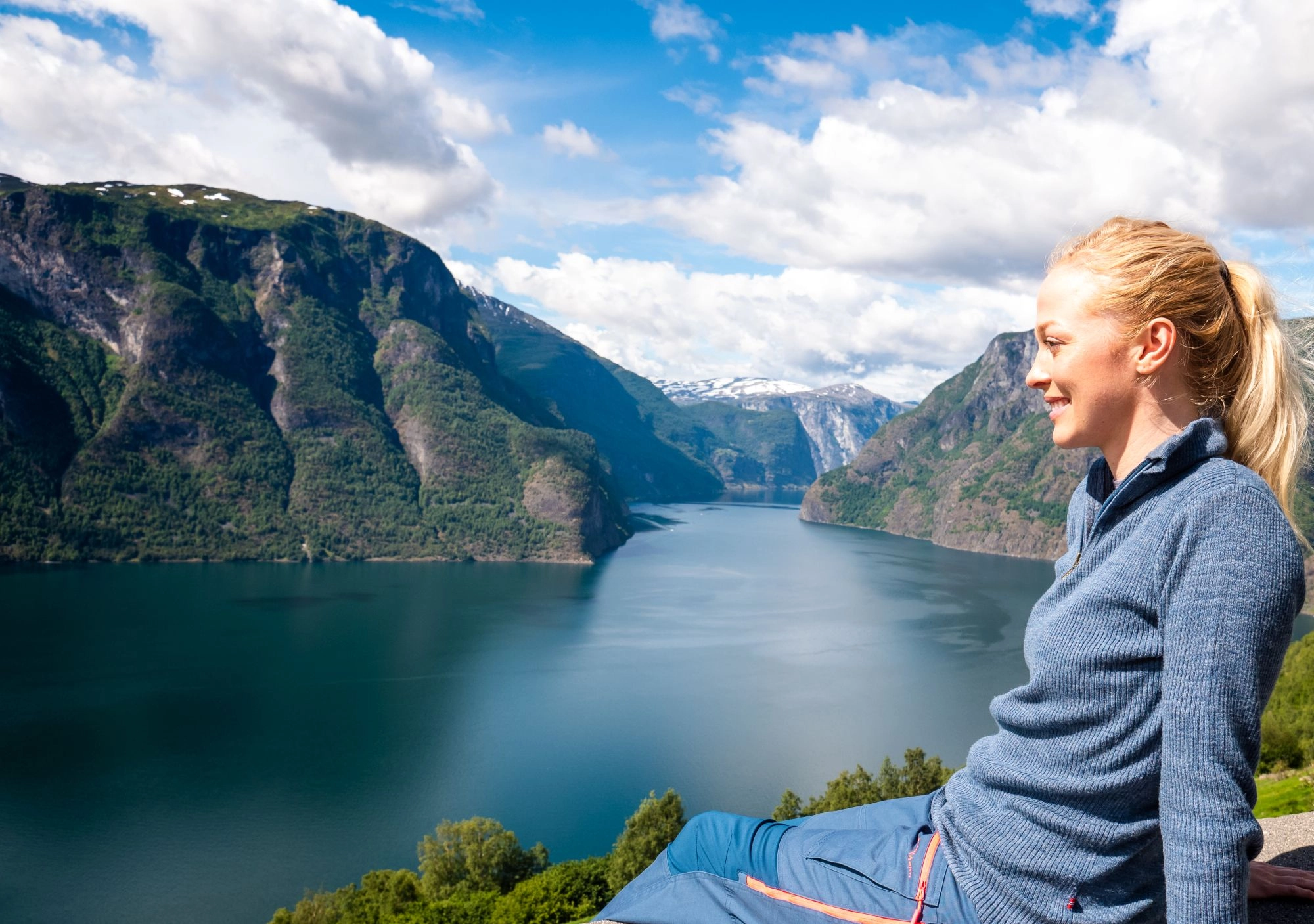 View of the Aurlandsfjord- Norway