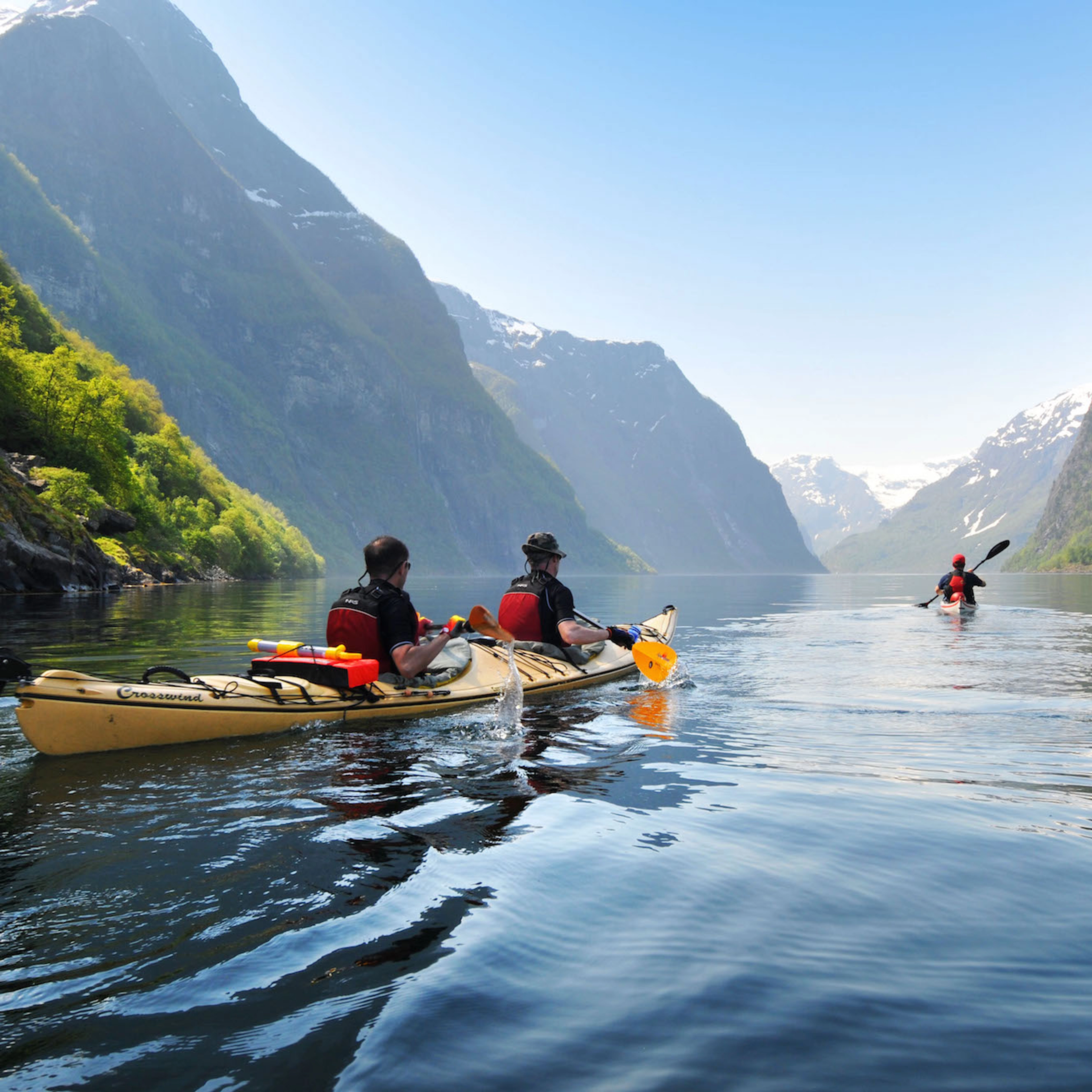 Aktivitäten in Flåm - Kajakfahren auf dem Aurlandsfjord ab Flåm - Flåm, Norwegen