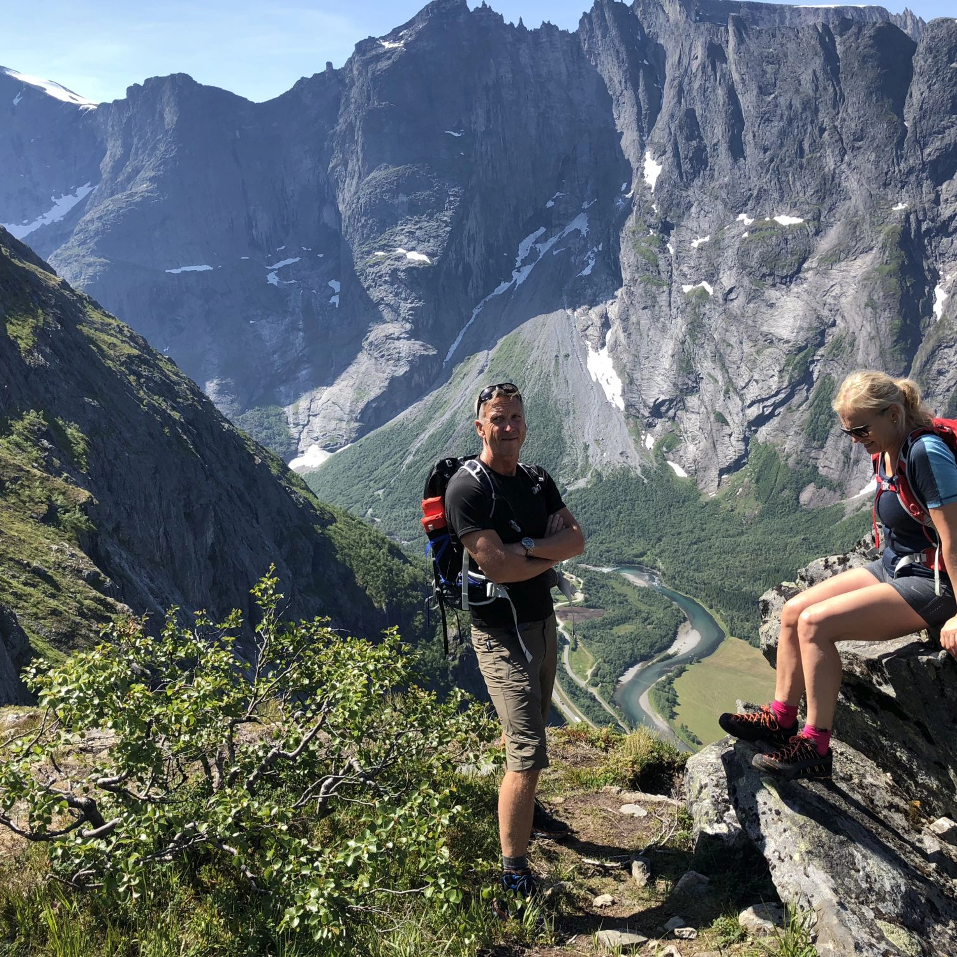 On top of the mountain  -hike to Trollveggen Viewpoint - things to do in Åndalsnes, Norway