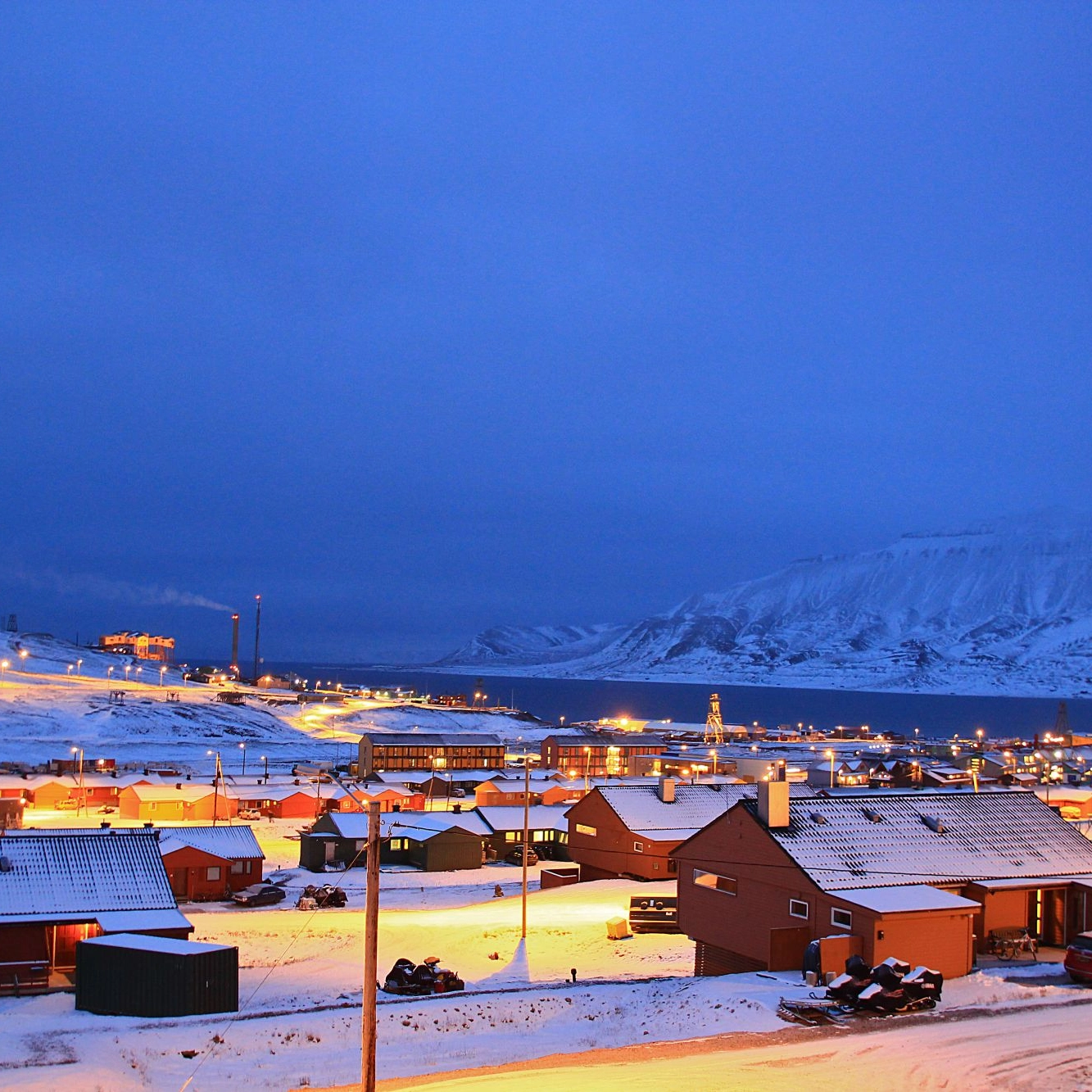 Mining community of Longyearbyen, Svalbard - Norway