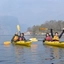 Glückliche Kajakfahrer in Bergen - Kayak in Bergen