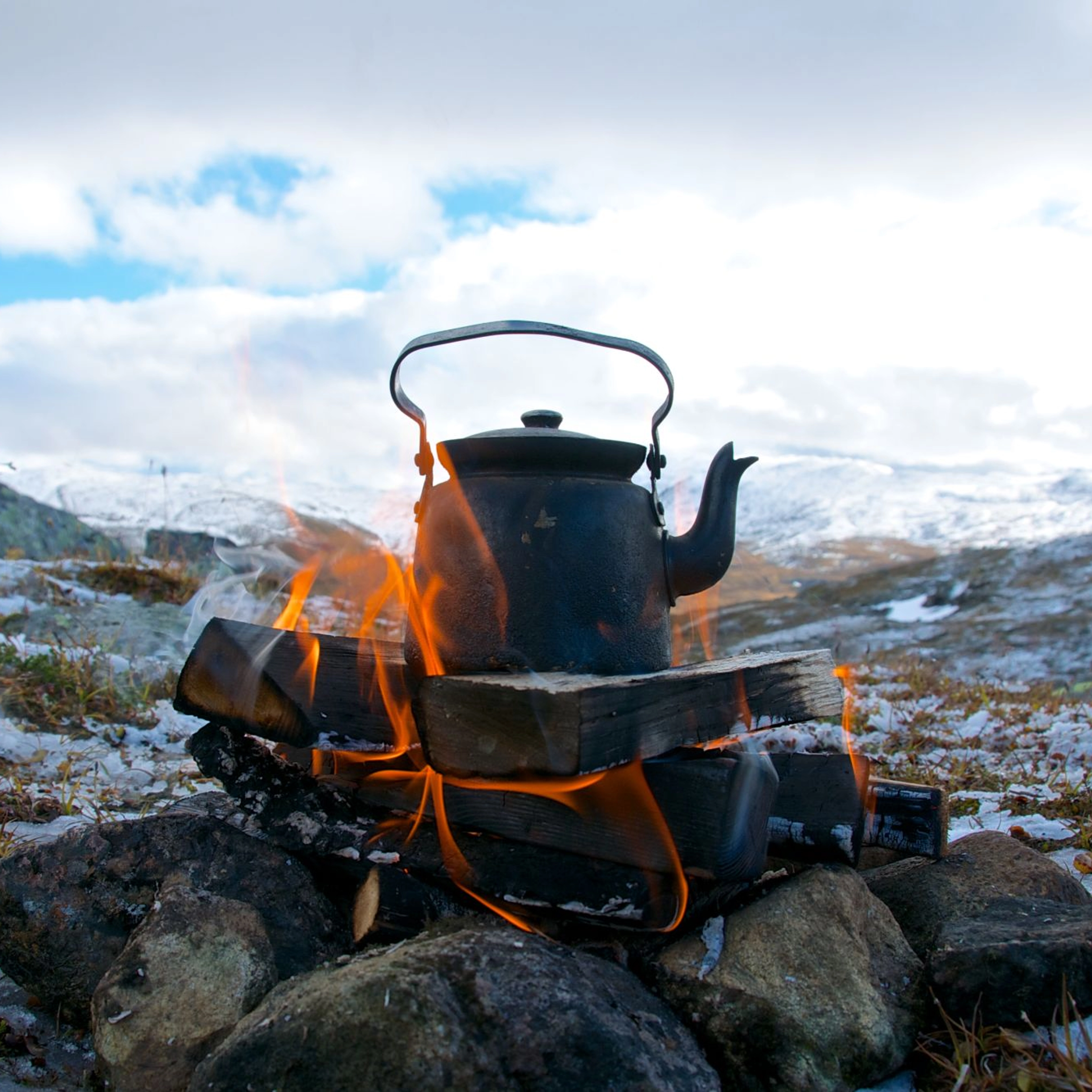 Coffee break on the mountain - Jotunheimen, Norway