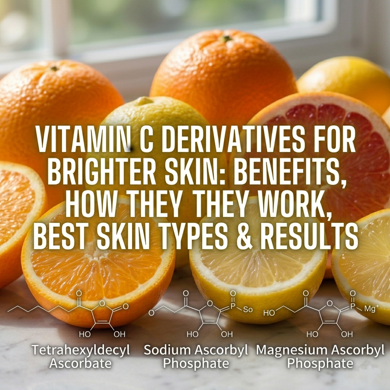 Vitamin C Derivatives for Brighter Skin: Benefits, How They Work, Best Skin Types, & Results