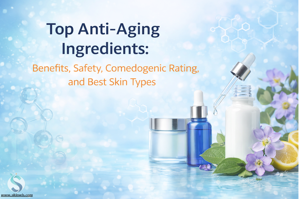 Top Anti-Aging Ingredients: Benefits, Safety, Comedogenic Rating, and Best Skin Types