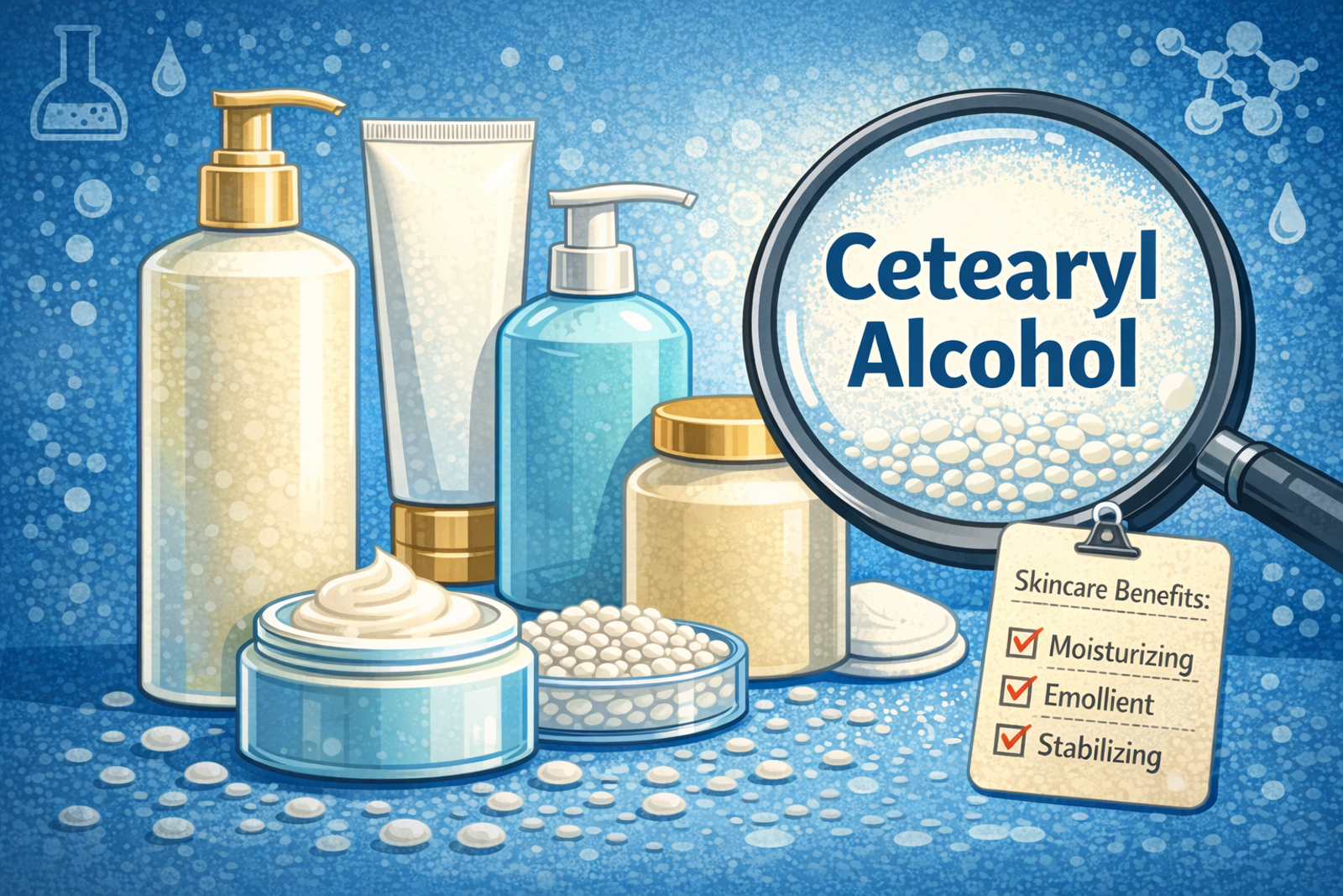 Cetearyl Alcohol in Skincare: Does It Clog Pores? Comedogenic Rating Explained