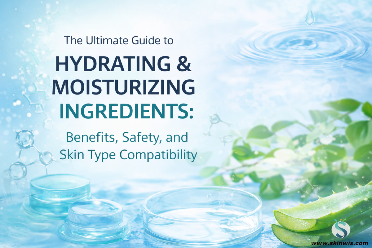 The Ultimate Guide to Hydrating & Moisturizing Ingredients: Benefits, Safety, and Skin Type Compatibility