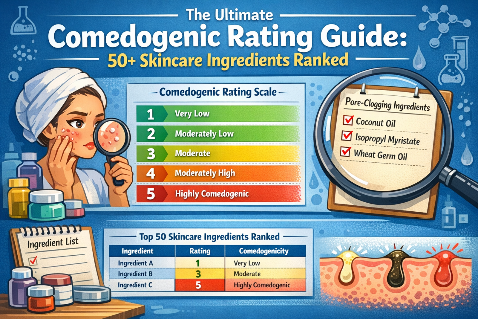 The Ultimate Comedogenic Rating Guide