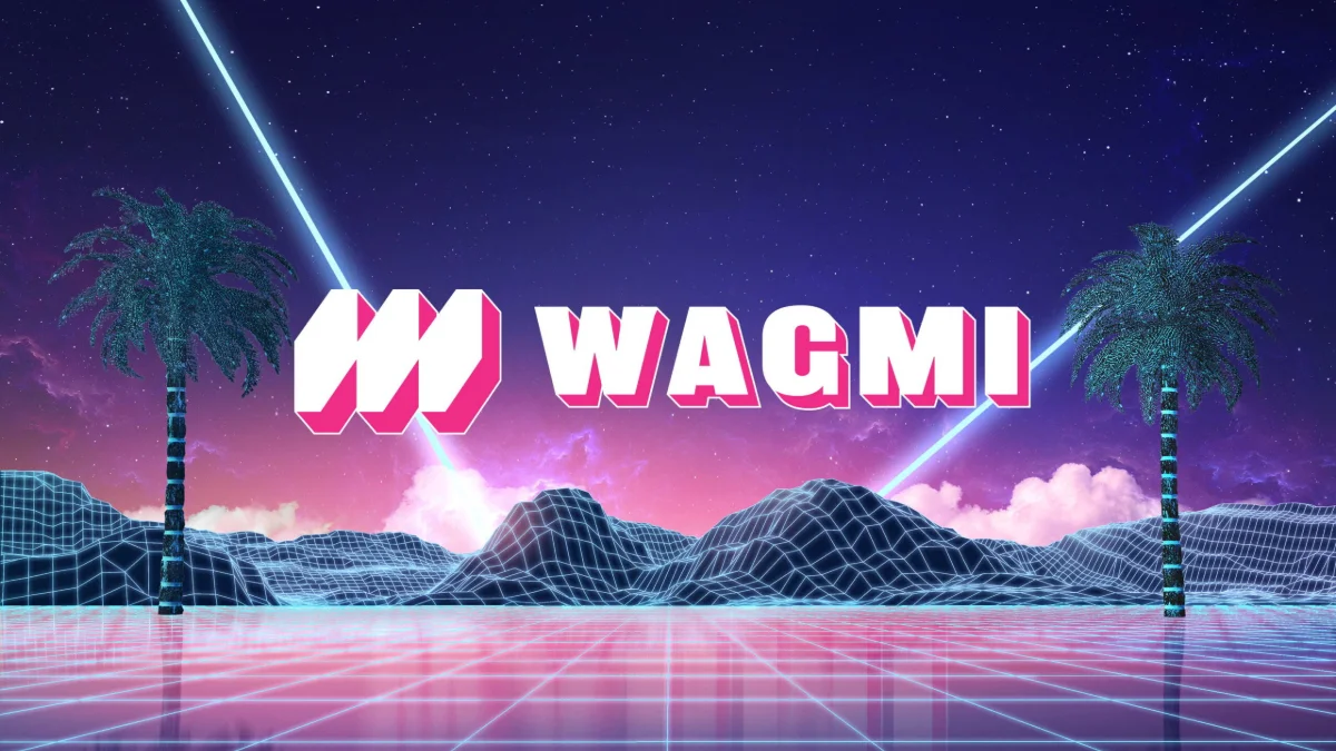 WAGMI Miami conference stage with audience