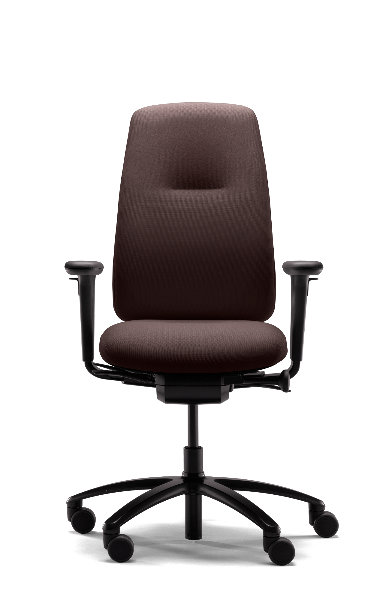 office chair in marune colour from the front