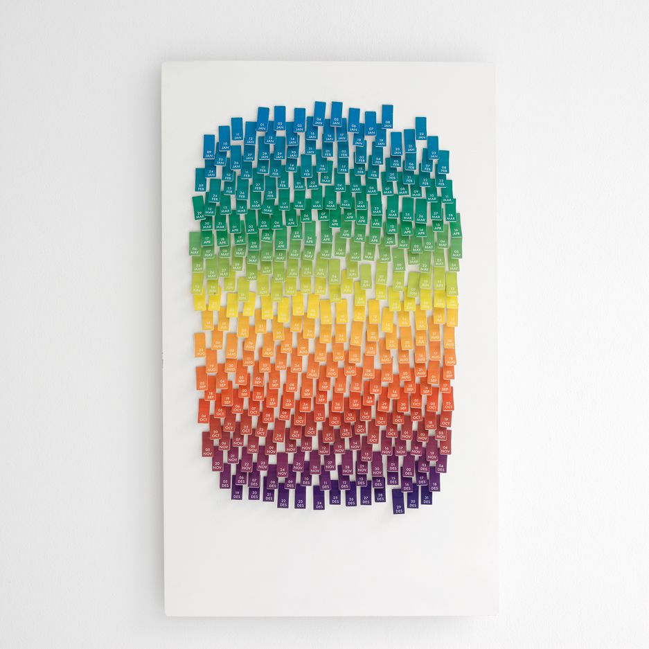 Dayboard designed by Jonas Stokke, colorful calendar