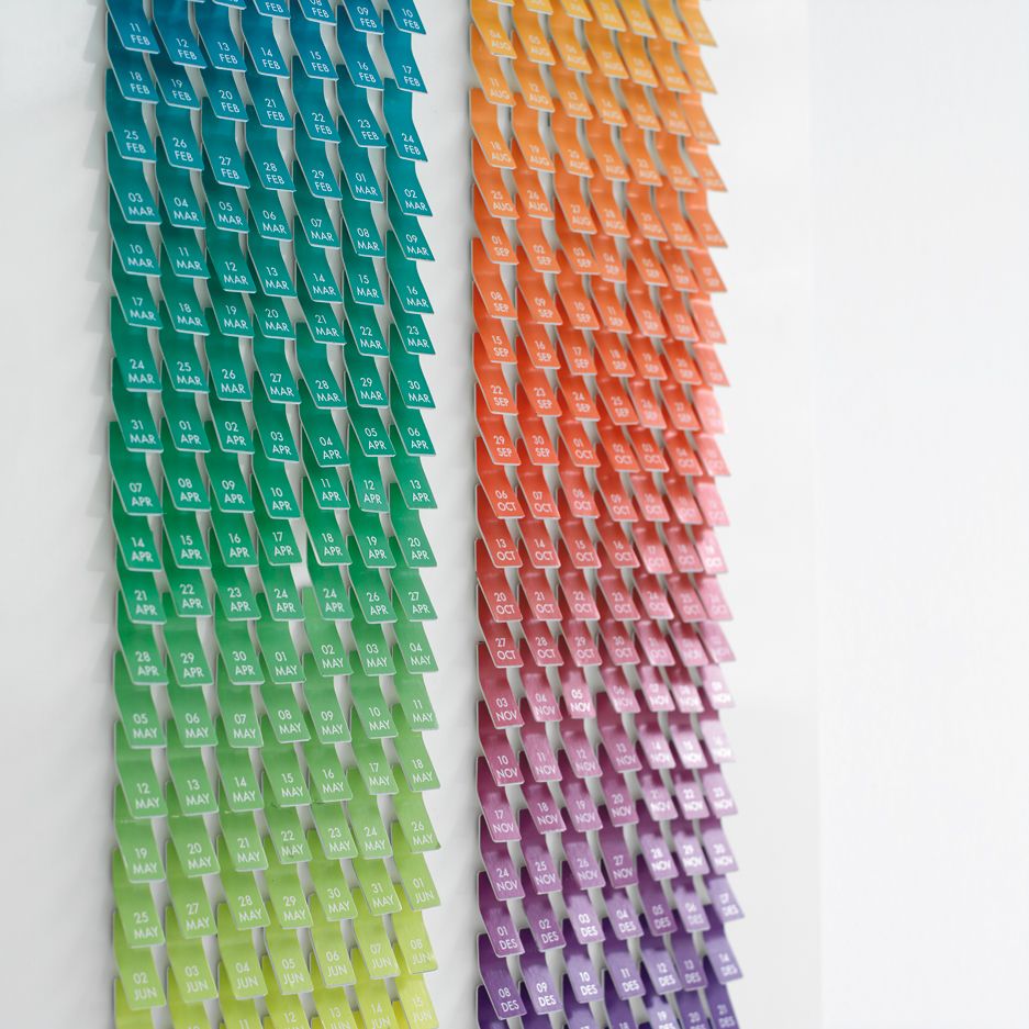 Dayboard designed by Jonas Stokke, colorful calendar