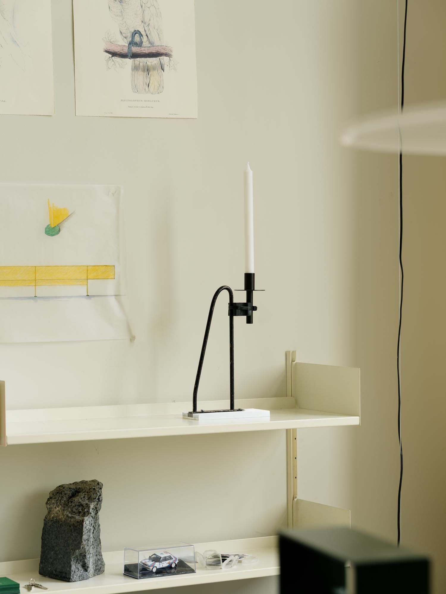 off the shelf candle holder assmebled by different parts