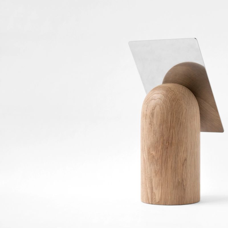 Mirror designed by Jonas Stokke and Øystein Austad, wood and mirror