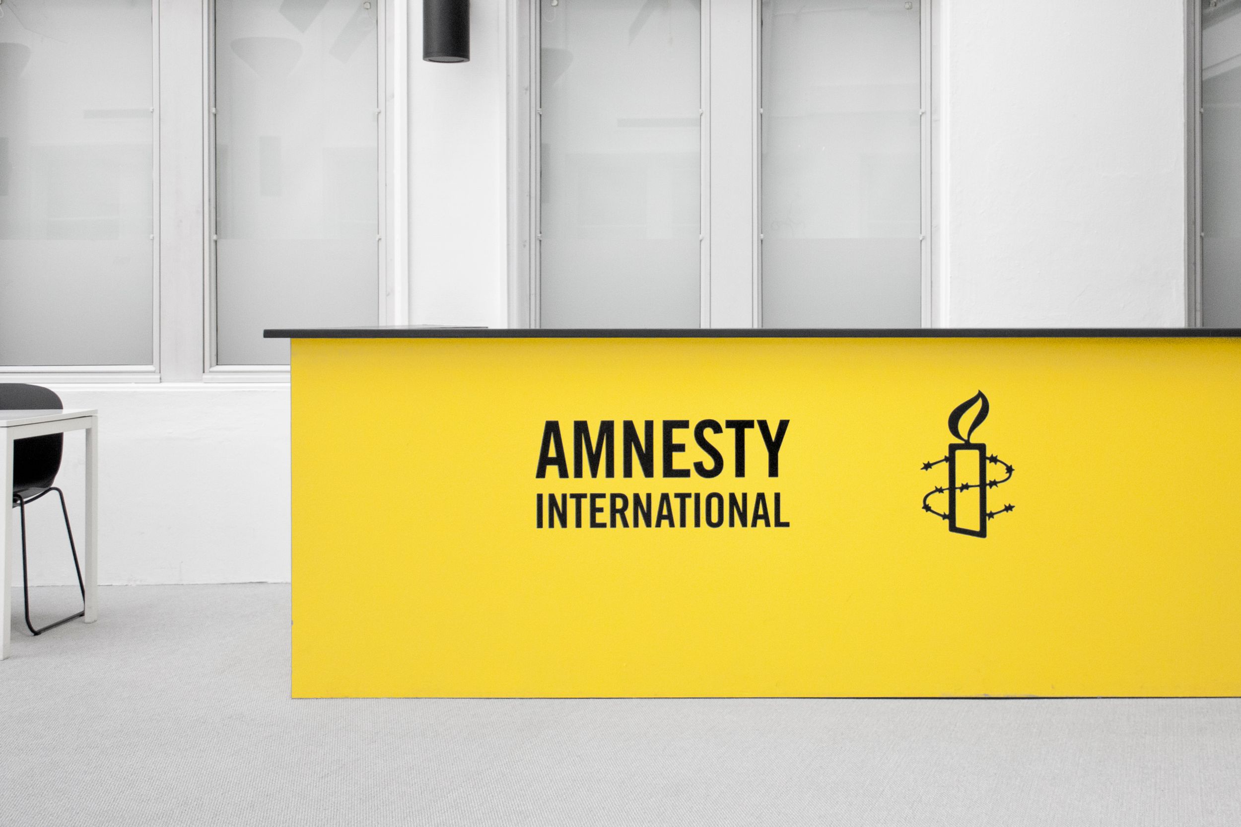 Auditorium for Amnesty International designed by Jonas Stokke