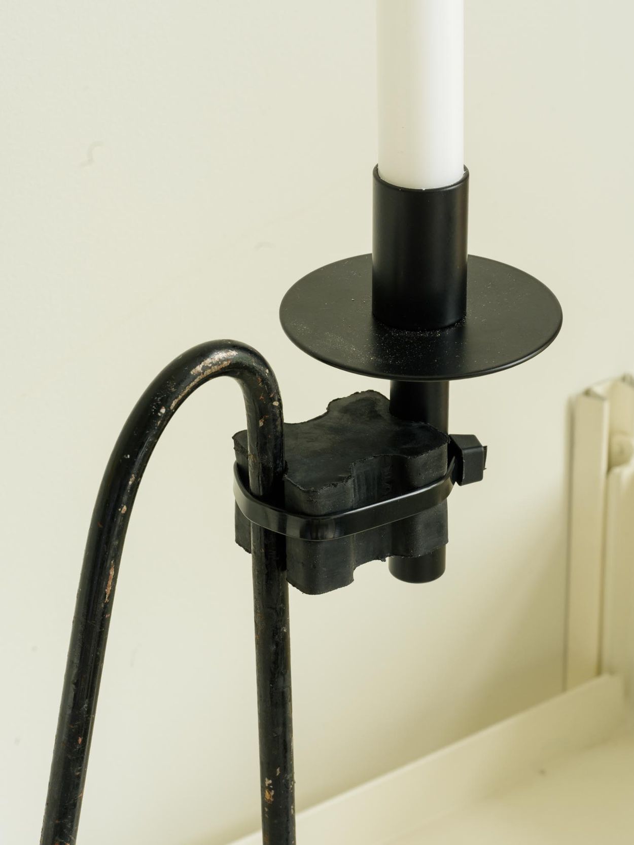 detail view of off the shelf candle holder