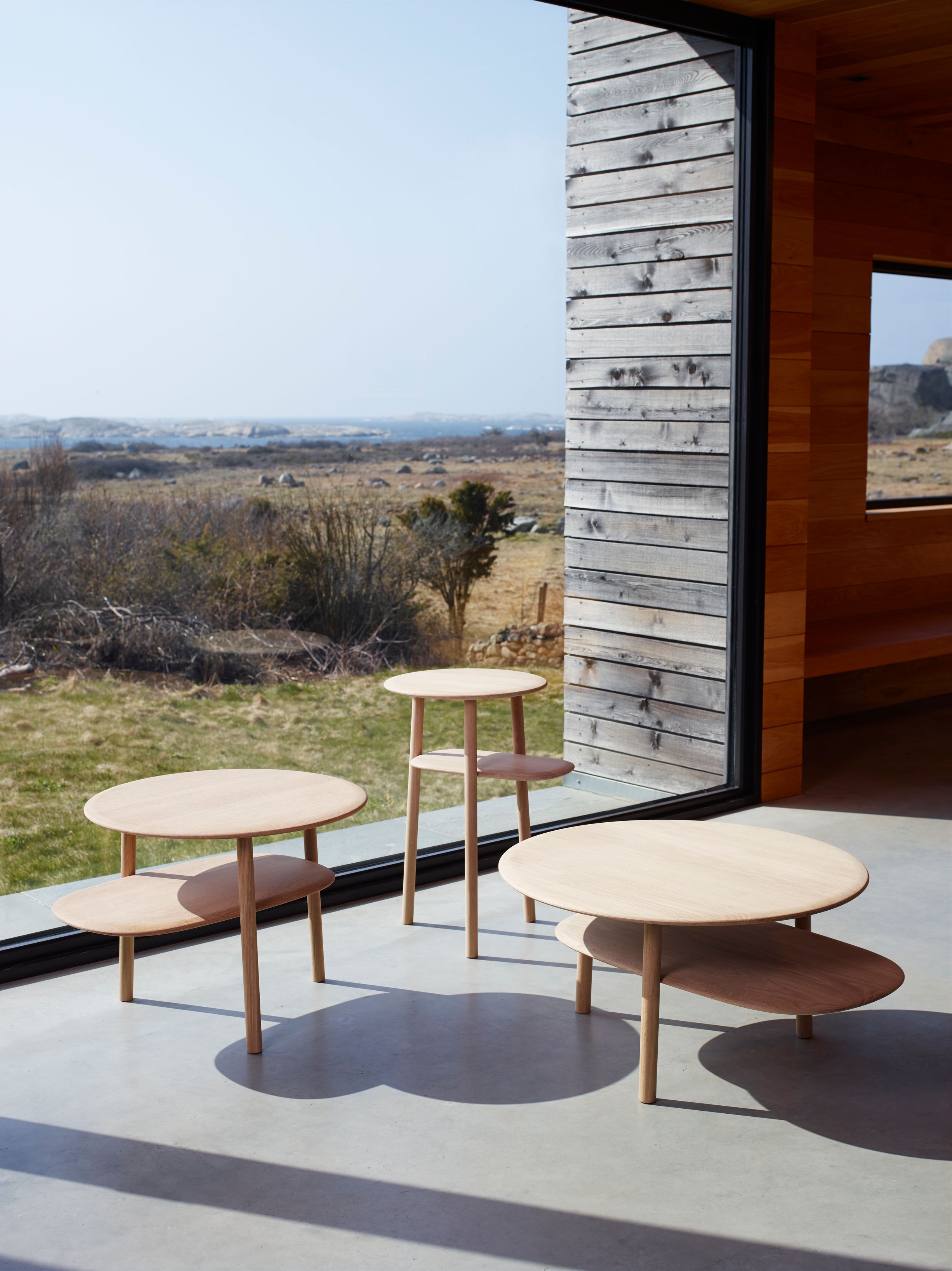 Rang designed by Jonas Stokke, oak table, outdoor furniture