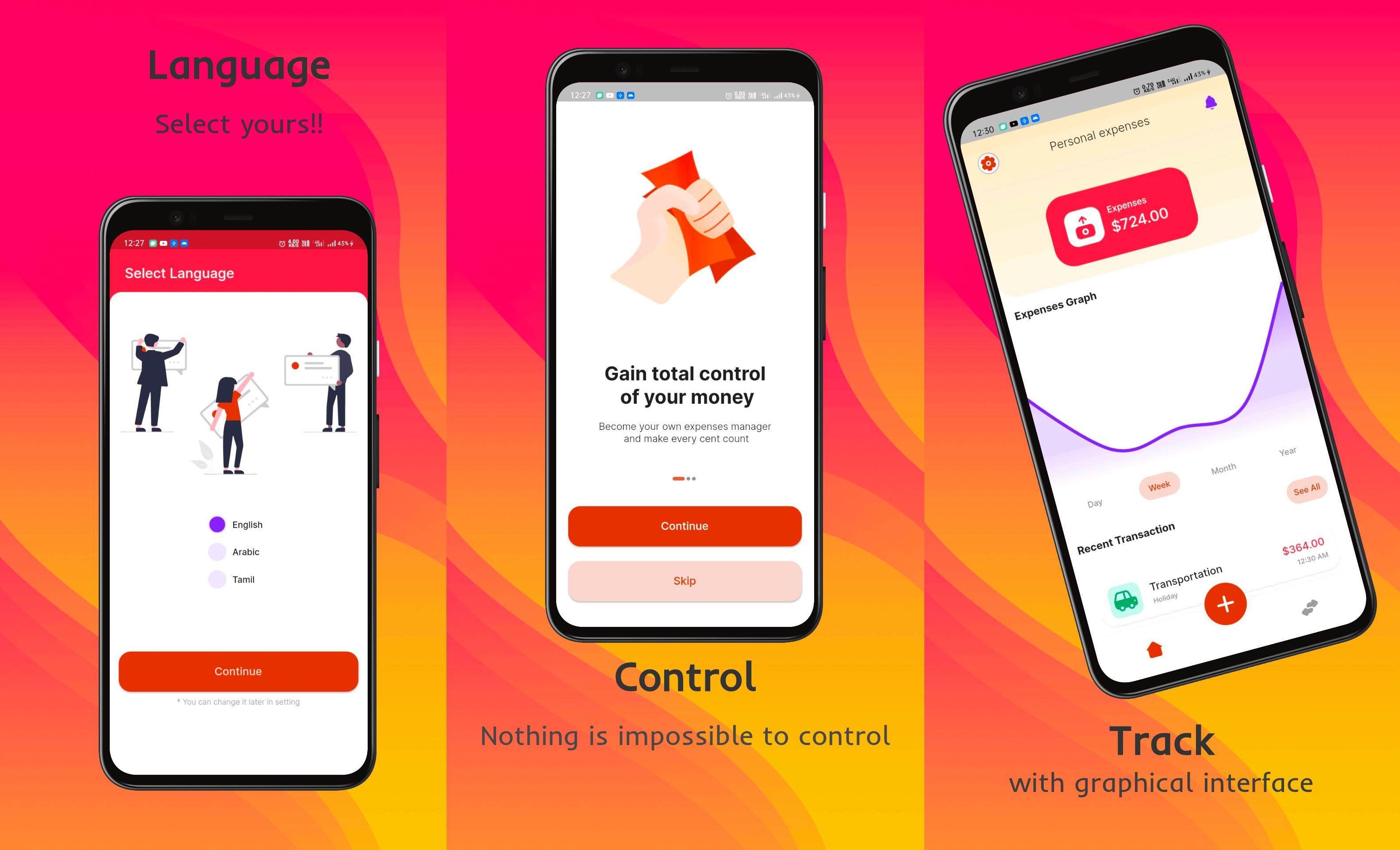 Personal Expenses | Mobile App | Personal use by Youhana Sheriff