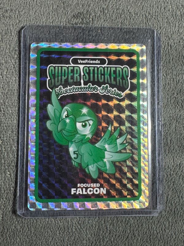 VeeFriends Super Stickers Spectacular Series Focused Falcon Emerald