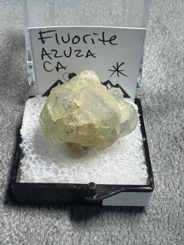 Yellow-Green Fluorite Crystal Cluster