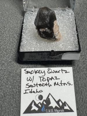 Smokey Quartz w/ Topaz — Sawtooth Mtns, Idaho