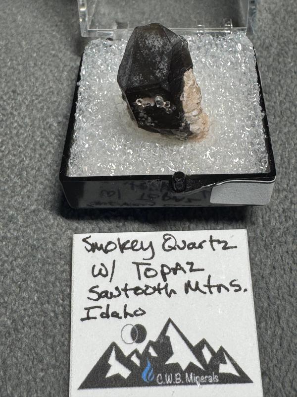 Smokey Quartz w/ Topaz — Sawtooth Mtns, Idaho
