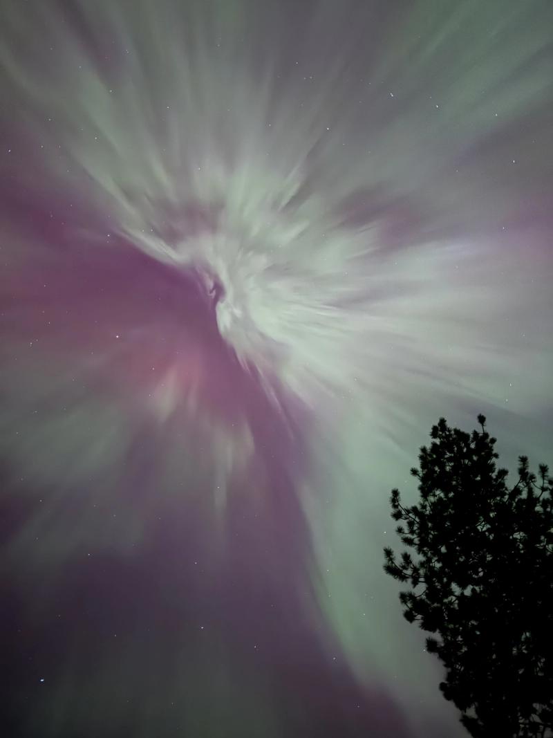 Magenta Sky Over Iron Mountain