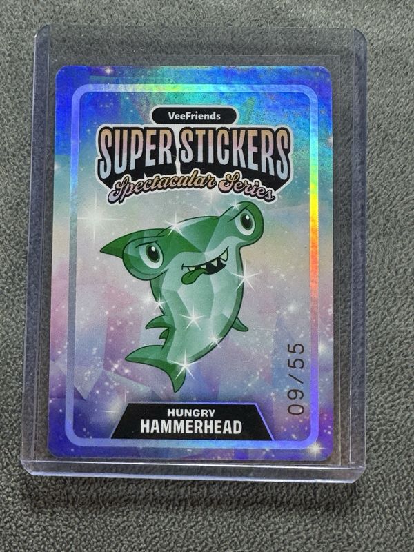 VeeFriends Super Stickers Spectacular Series Hungry Hammerhead 09/55