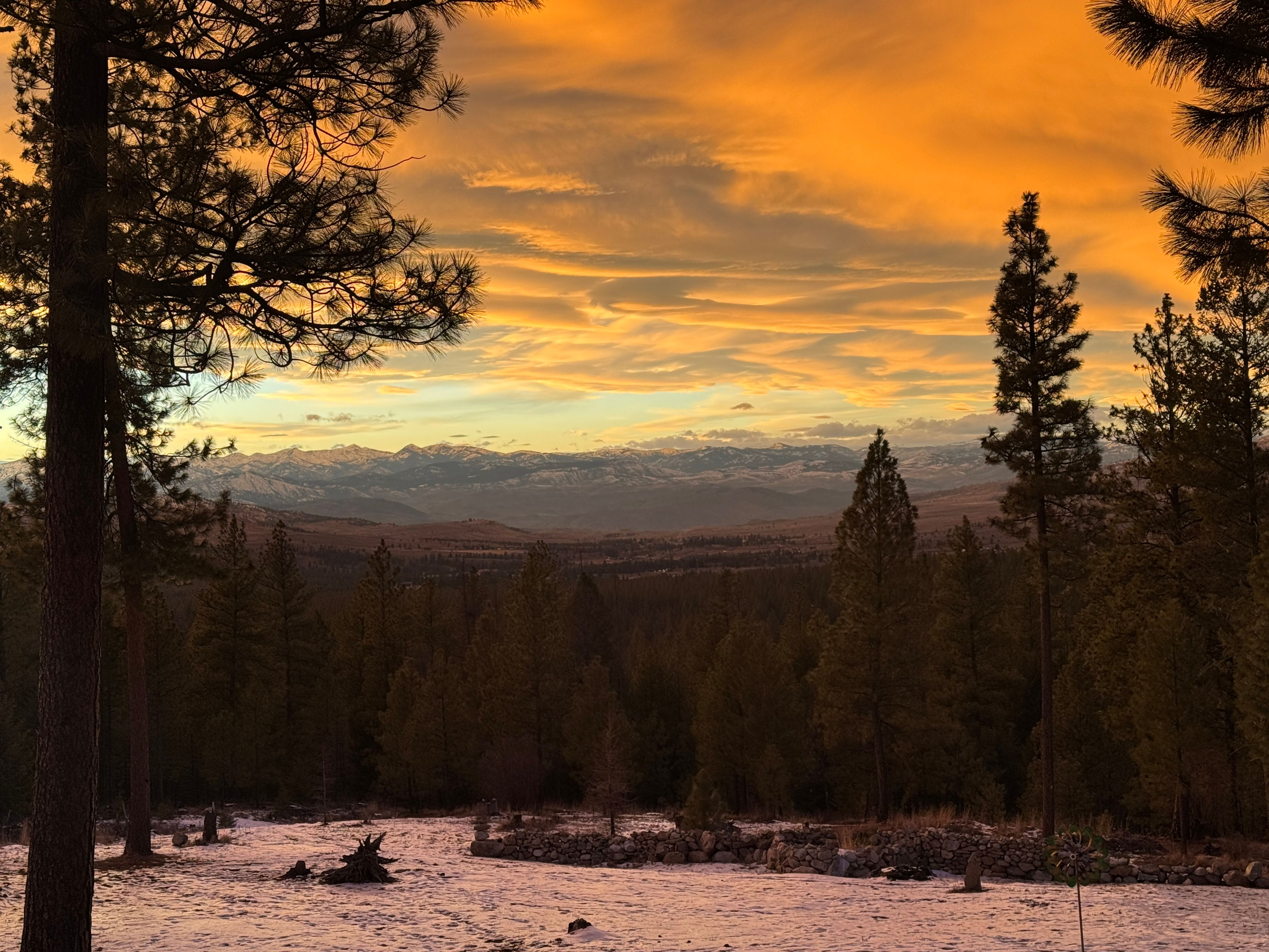 Sunset over the Tunk Valley, Riverside WA