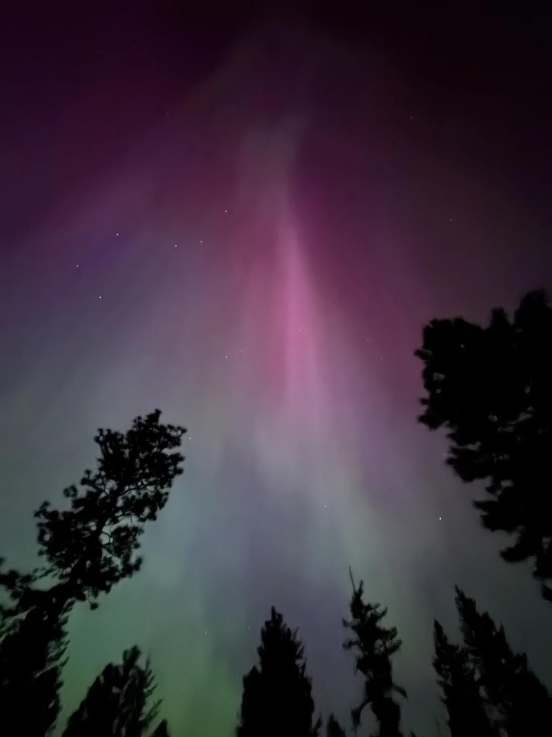 Aurora Ribbons at Midnight