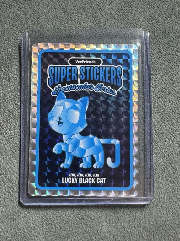 VeeFriends Super Stickers Spectacular Series Very Very Very Very Lucky Black Cat