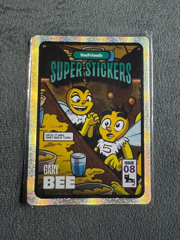 VeeFriends Super Stickers Spectacular Series Gary Bee Comic Insert