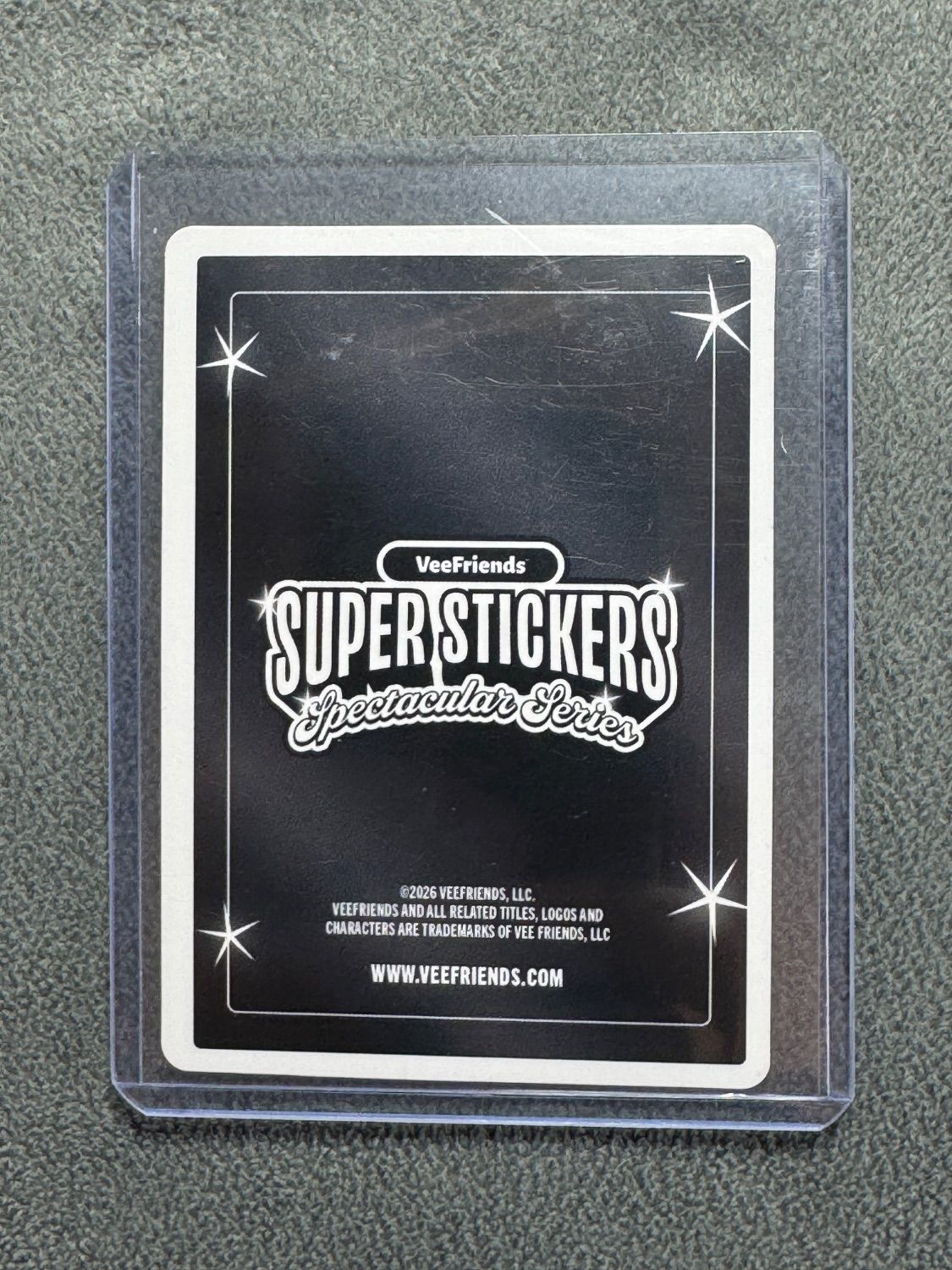 VeeFriends Super Stickers Spectacular Series Headstrong Honey Gold / Bubble Gum Numbered 51/55