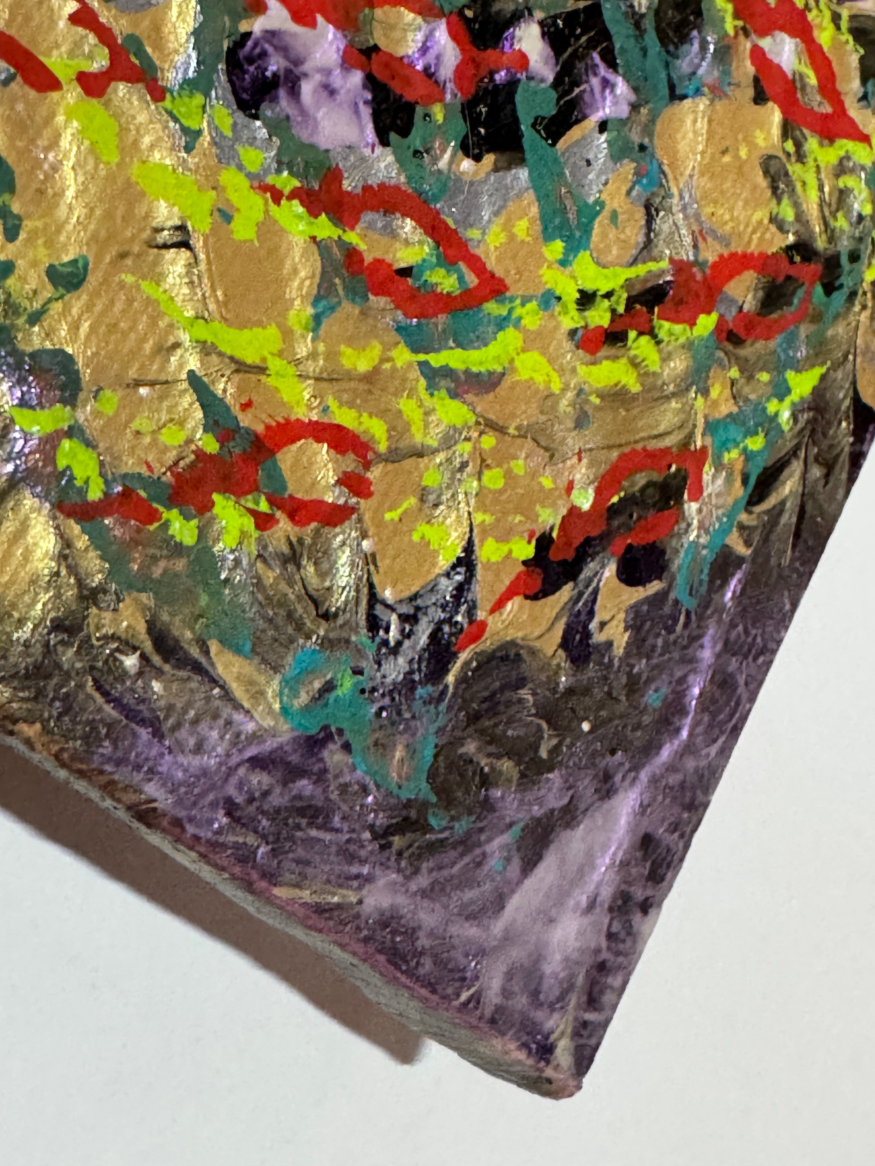 Gold Vortex with Red Loops