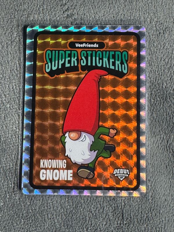 VeeFriends Super Stickers Spectacular Series Knowing Gnome Orange Debut
