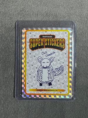 VeeFriends Super Stickers Spectacular Series Chill Chinchilla 5 Year OG Art Insert