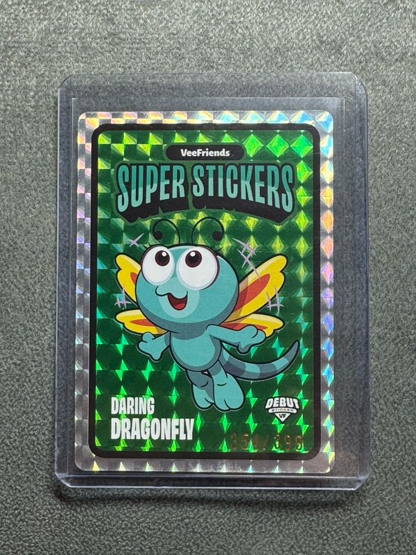VeeFriends 2026 Super Stickers Daring Dragonfly Debut Trading Card 354/399