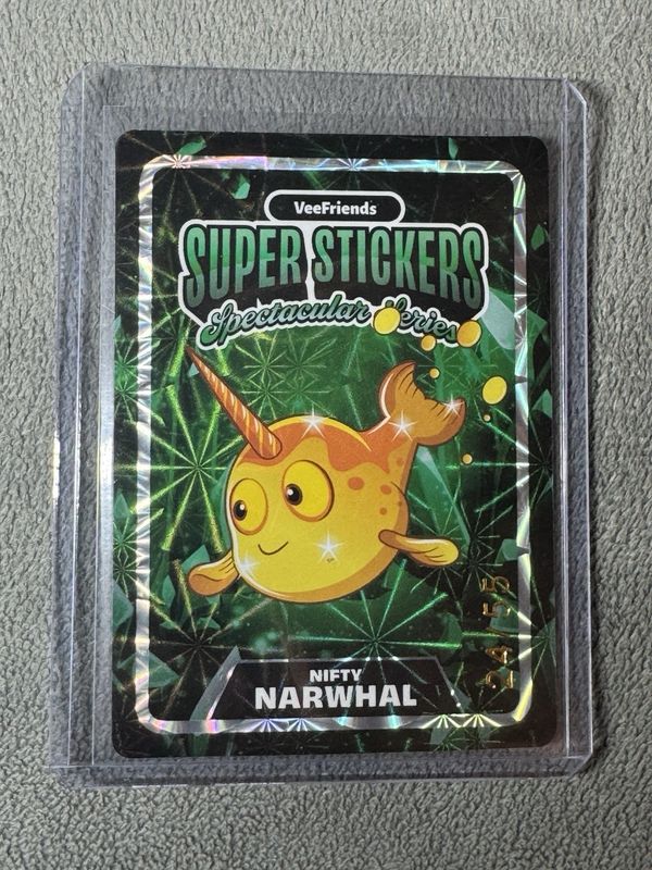 2026 VeeFriends Spectacular Series Nifty Narwhal Hologram 24/55 Sticker