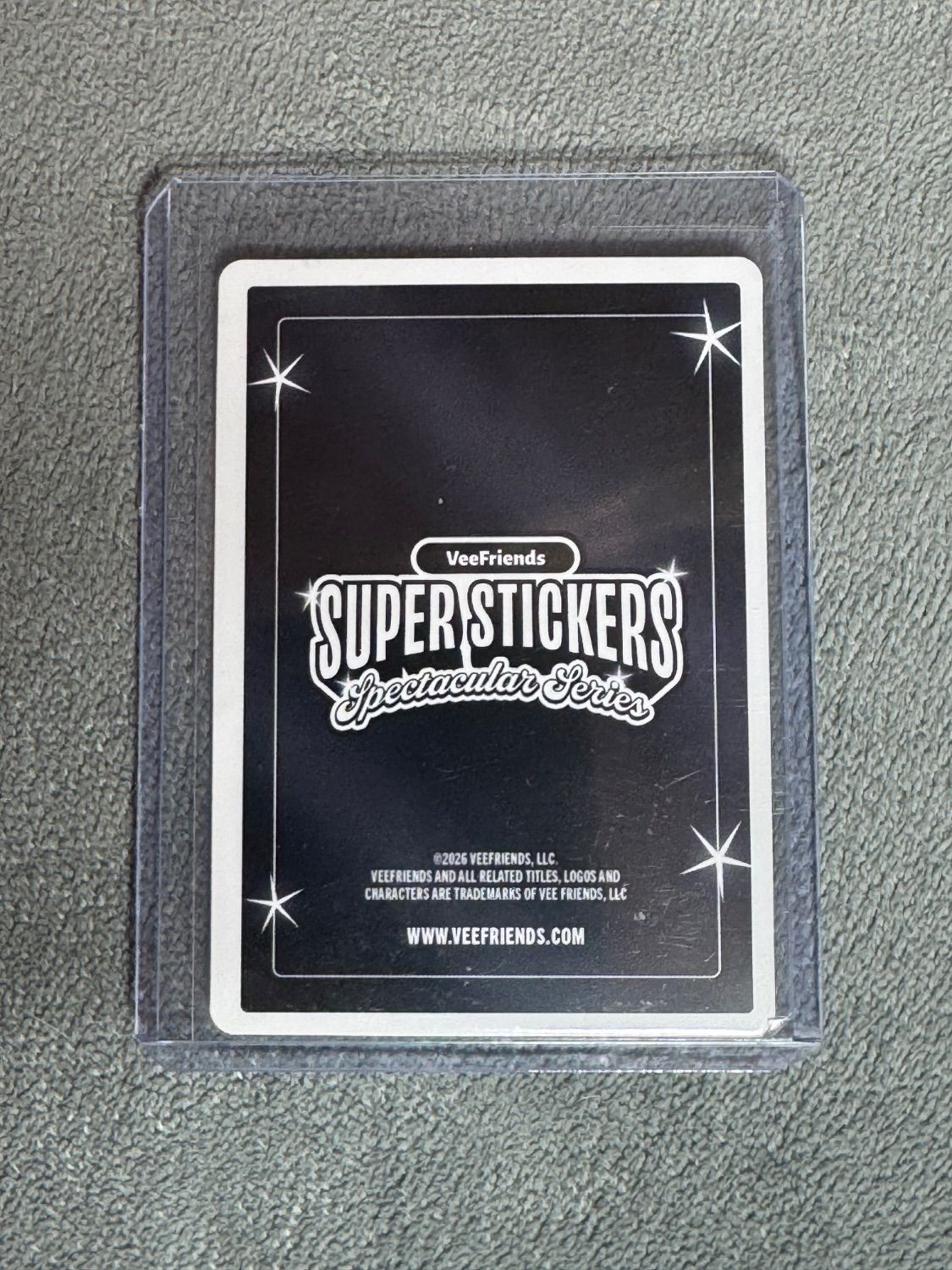 VeeFriends Super Stickers Spectacular Series Very Very Very Very Lucky Black Cat Diamond / Bubble Gum Numbered 17/55