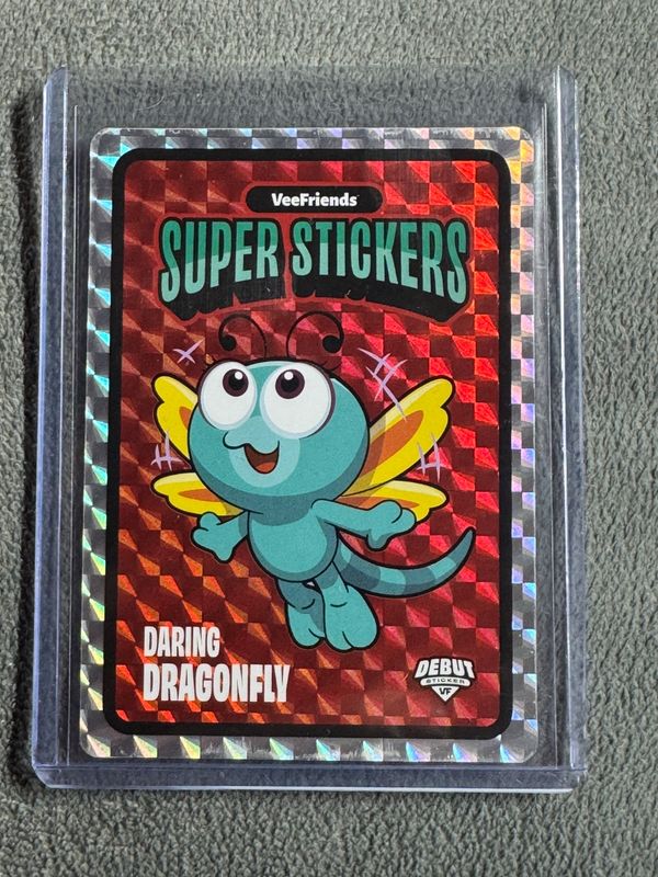 VeeFriends Super Stickers Spectacular Series Daring Dragonfly Lava Debut