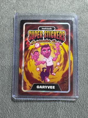VeeFriends Super Stickers Spectacular Series GaryVee Bubble Gum / Lava Numbered 33/55
