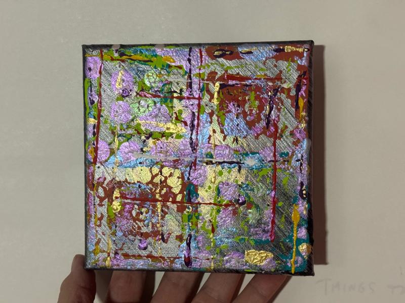 Iridescent Grid Bloom